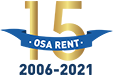 Osa Rent Logo 15 Anni